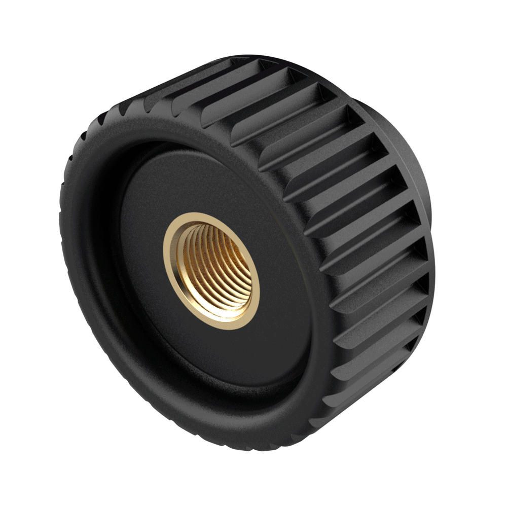 Pokrętła żeńskie z gwintem otwartym* Pokrętła żeńskie z gwintem otwartym*