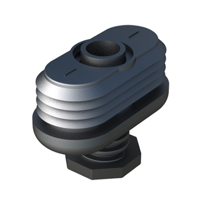 Leveling feet for oval tubes* Leveling feet for oval tubes*