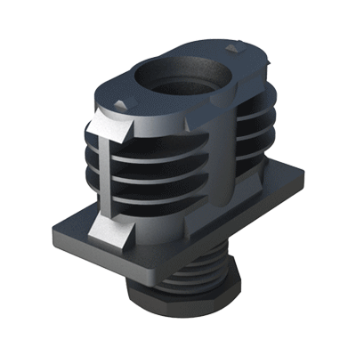 Adjustable feet for rectangular tubes* Adjustable feet for rectangular tubes*