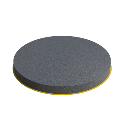 Our Adhesive Round Glide has a soft feel, provides a great anti-slip behavier and is a good absorber to noise and shock. It is manufactured in <b>EPDM</b> and in the <b>more economical EVA</b>. Among its possible applications, it stands out as a base for adjustable feet (measurements can be determined by checking the diameter of both the adhesive and the foot), as protector in phases of superficial coatings such as sand blasting, protection for valve flanges, anti-skid bumpers, etc.<br/>
<br/>
Custom sizes and materials are available upon request, please consult us if interested.