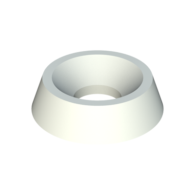 <p><strong>Podkładka stożkowa</strong> z <strong>PA66</strong>, przeznaczona do śrub z łbem stożkowym, zapewnia czyste i jednolite wykończenie. Chroni powierzchnię, kompensuje niewielkie przesunięcia i może pełnić funkcję <strong>odbojnika, dystansu lub elementu ślizgowego</strong>. Estetyczne i stabilne rozwiązanie do mebli, stolarki oraz urządzeń elektrycznych i przemysłowych.</p>